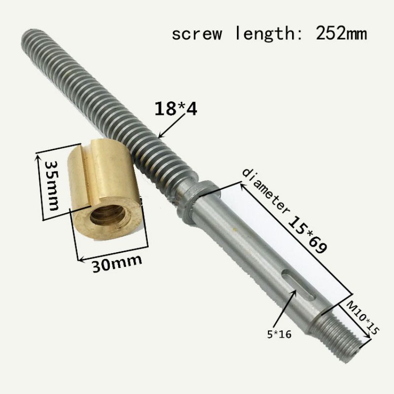 Universal lathe machine screw 1