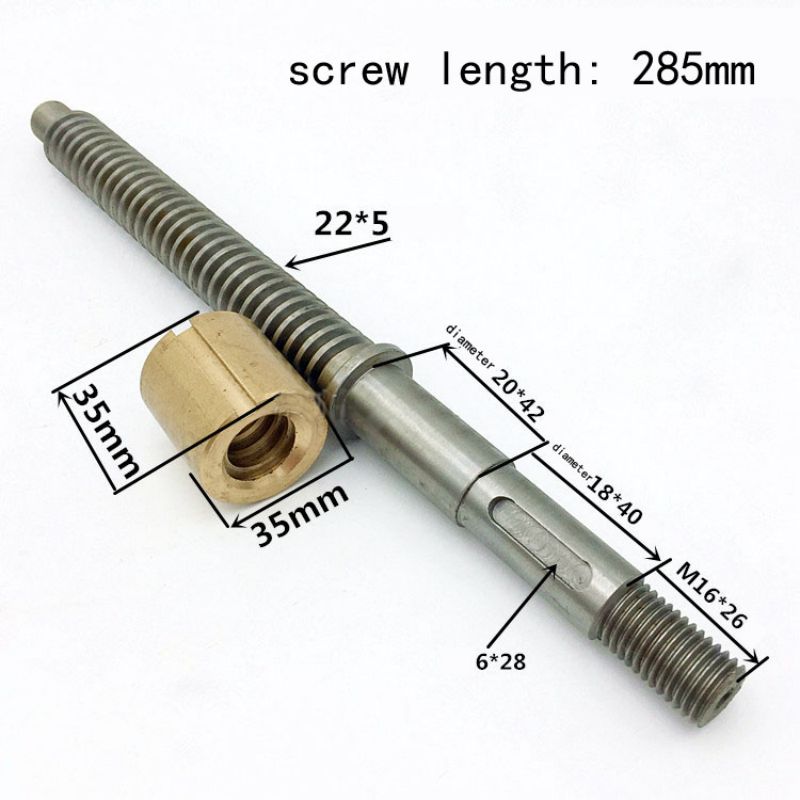 Universal lathe machine screw 6